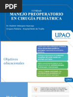 I Unidad - Manejo Preoperatorio en Cirugía Pediátrica 2021