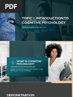 Introduction To Cognitive Psychology