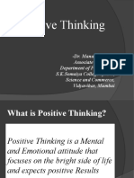 Positive Thinking - DR - Manali Londhe