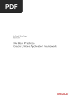 XAI Best Practices Oracle Utilities Application Framework: An Oracle White Paper March 2011