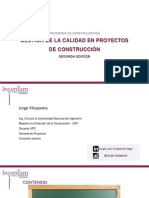 Gestión de La Calidad en Proyectos de Construcción