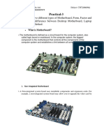 Practical-3: Specify The Difference Between Desktop Motherboard, Laptop and Server Method