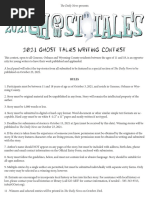 Ghost Tales 2021 Guidelines