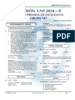 ExamenAdmisionUNT 2014 II A EXC