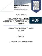 Manual de Simulacion de Sintesis de Amoniaco (NH3) .