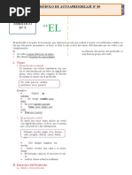 El Predicado para Primer Grado de Secundaria