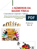 Slides Projeto OS NÚMEROS DA SAÚDE FÍSICA