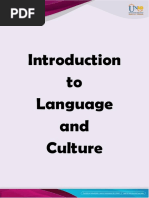 Introduction To Language and Culture