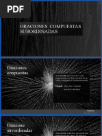 Oraciones Compuestas Subordinadas