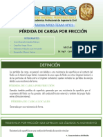 1° Exposición Grupo #01 - Pérdida de Carga Por Fricciòn