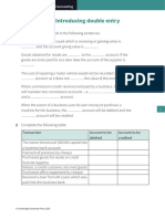 Worksheet 1.2 Introducing Double Entry