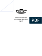 AD30VT Modification For FX Insert and Return Signal: 2 SJ G F E