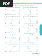 Angulos Formados Por Dos Rectas Paralelas y Una Secante