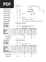 Pump Sample Calculation