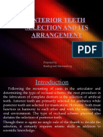 Anterior Teeth Selection and Its Arrangement