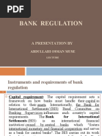 Bank Regulation: A Presentation by