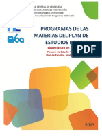 Programas Del Plan de Estudios de 1982 Archivología