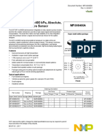 Mpxh6400A, 20 To 400 Kpa, Absolute, Integrated Pressure Sensor