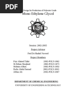 Production of Mono Ethylene Glycol