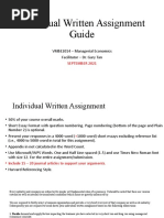 Individual Written Assignment Guide