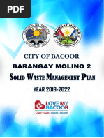 Barangay Molino Ii Solid Waste Management Plan 2019-2022