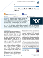 Decomposing Mechanism of SF6 Under Positive DC Partial Discharge...