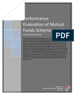 Performance Evaluation of Mutual Funds Scheme in India - An Empirical Study