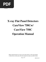 X-Ray Flat Panel Detectors Careview 750Cw/ Careview 750C Operation Manual