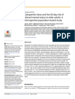 Gabapentin Dose and The 30-Day Risk of Altered Men