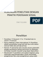 2 - Hubungan Penelitian Dengan Praktik Pekerjaan Sosial