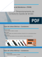 Dimensionamento de Condutores e Queda de Tensao