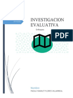 Enfoques Nacionales e Internacionales - Investigacion Evaluativa