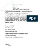 Paciente Varón de 12 Años de Edad