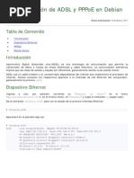 Configuración de ADSL - PPPoE y Ethernet en Debian