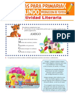 Creatividad Literaria para Segundo Grado de Primaria