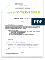 Worksheets 1o y 2o Grade, Week of April, 19th-23st, English Class, Teacher KF