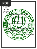 Internatio NAL Islamic University Islamabad Islamic Jurisprudence and Environmental Ethics