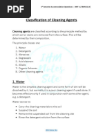 HK - Classification of Cleaning Agent