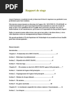 Rapport de Stage