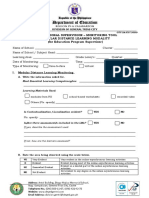 Instructional Supervision - Monitoring Tool Modular Distance Learning Modality (For Education Program Supervisor)