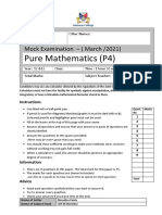 Yr 12 & 13 - Mathematics - P4