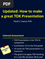 How To Make A Great TOK Presentation v1.2