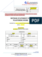 MOS Template - Plastering Work