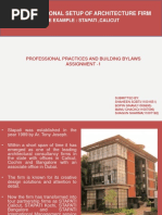 Organisational Setup of Architecture Firm: Case Example: Stapati, Calicut