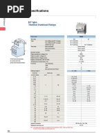 Overload Relay Specifications: MT Type Thermal Overload Relays