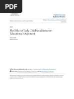 The Effect of Early Childhood Abuse On Educational Attainmentaefeaf