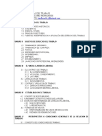 Derecho Individual Del Trabajo - Temario