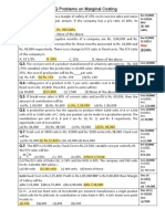 MCQ Problems On Marginal Costing: Q.1 (D) (V) Ans