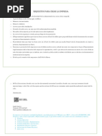 Requisitos para Crear La Empresa1