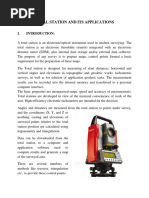 Total Station and Its Applications